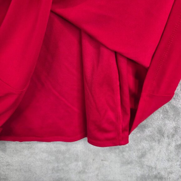 Womens EST. 1946 Red Tunic Top Ruffle Sleeves V Neck Polyester Blend Size XL - Picture 5 of 10